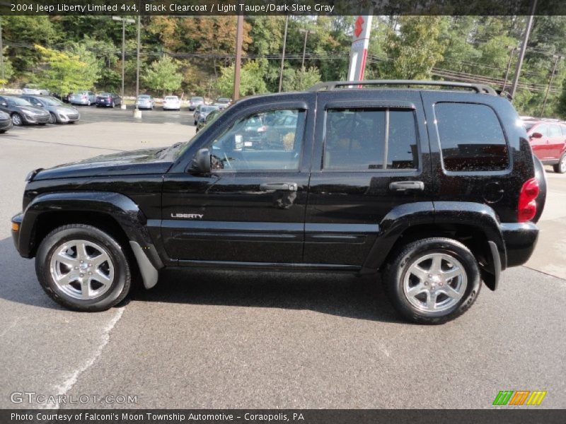 Black Clearcoat / Light Taupe/Dark Slate Gray 2004 Jeep Liberty Limited 4x4