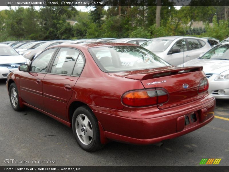 Redfire Metallic / Neutral 2002 Chevrolet Malibu LS Sedan