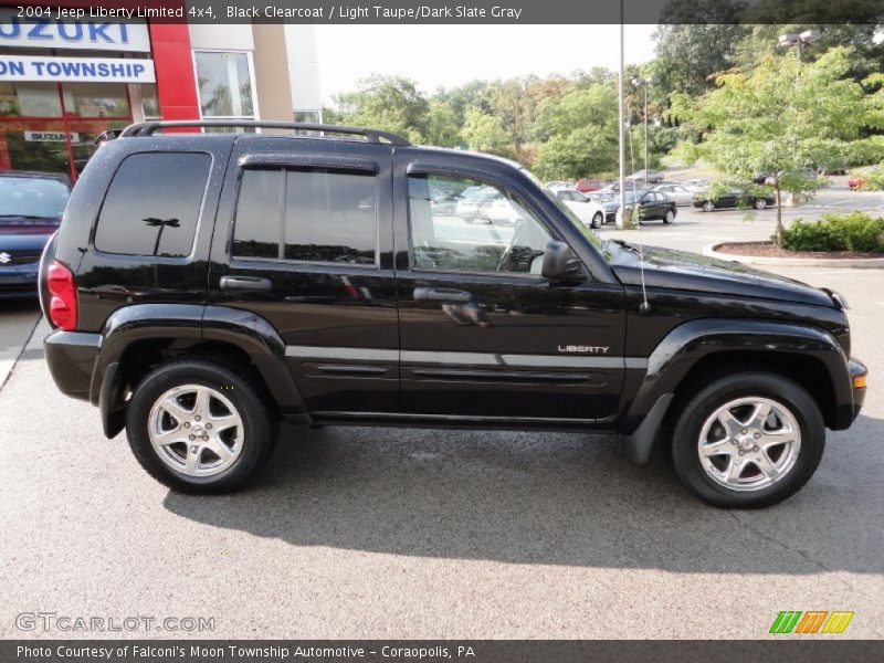 Black Clearcoat / Light Taupe/Dark Slate Gray 2004 Jeep Liberty Limited 4x4