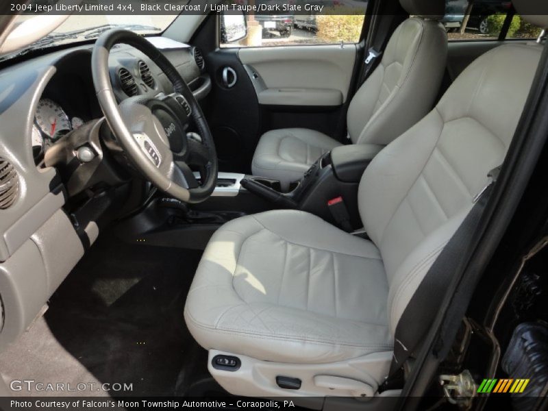 Black Clearcoat / Light Taupe/Dark Slate Gray 2004 Jeep Liberty Limited 4x4