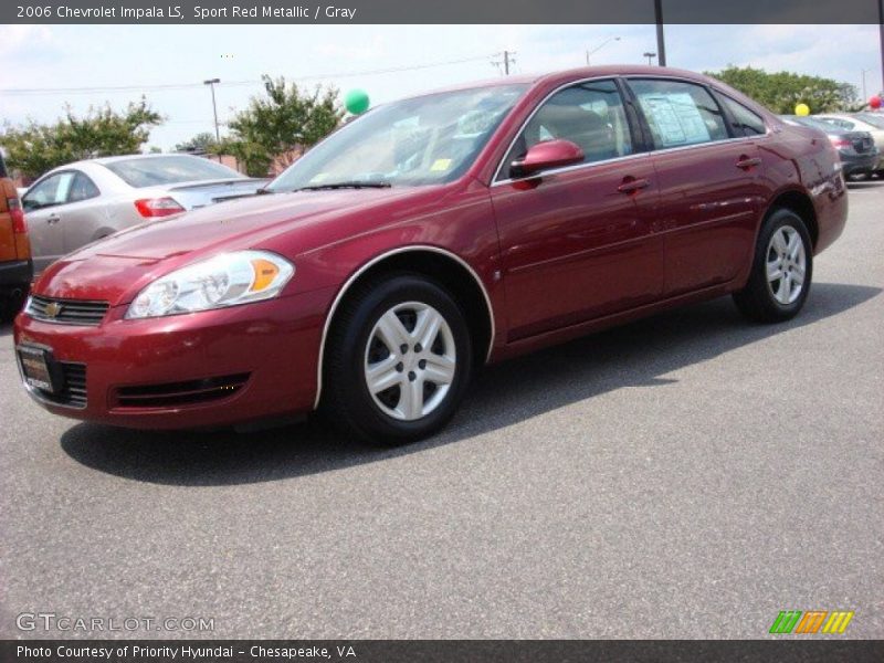 Sport Red Metallic / Gray 2006 Chevrolet Impala LS