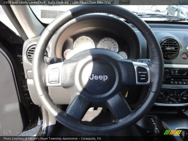 Black Clearcoat / Light Taupe/Dark Slate Gray 2004 Jeep Liberty Limited 4x4