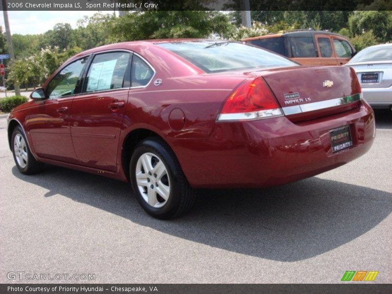 Sport Red Metallic / Gray 2006 Chevrolet Impala LS