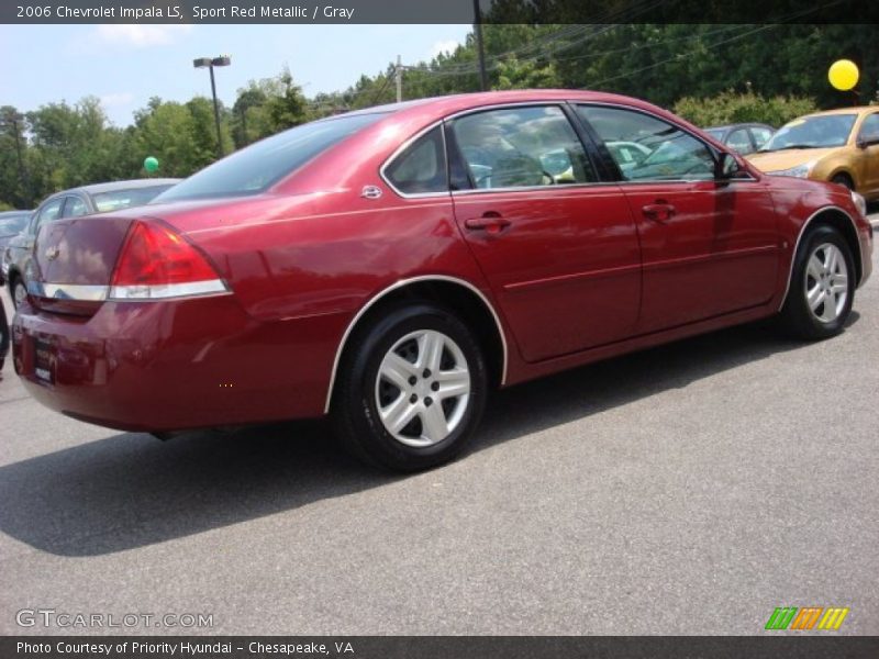 Sport Red Metallic / Gray 2006 Chevrolet Impala LS