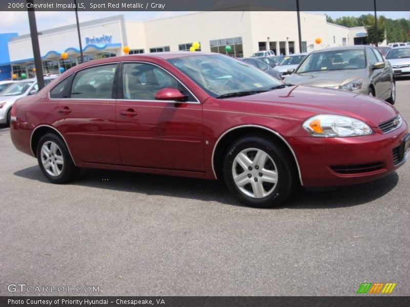Sport Red Metallic / Gray 2006 Chevrolet Impala LS