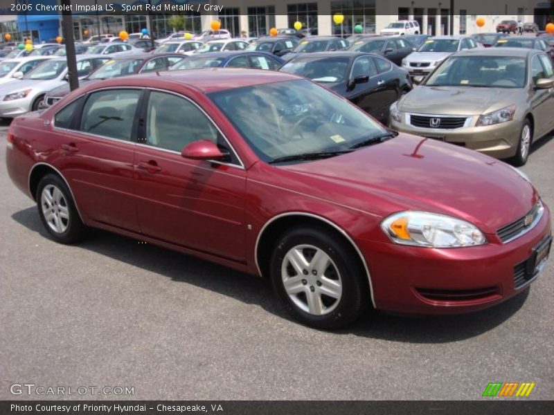 Sport Red Metallic / Gray 2006 Chevrolet Impala LS