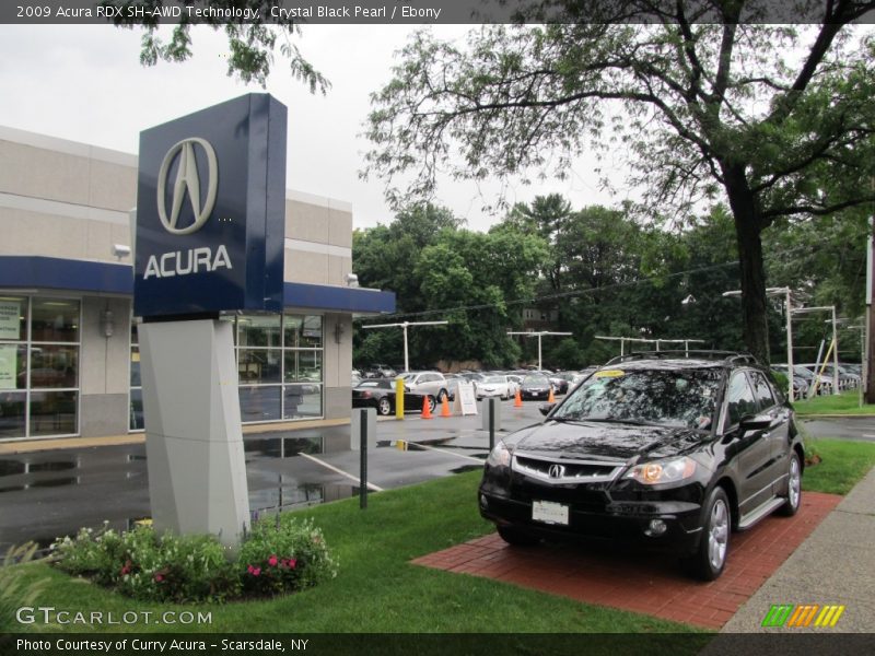 Crystal Black Pearl / Ebony 2009 Acura RDX SH-AWD Technology