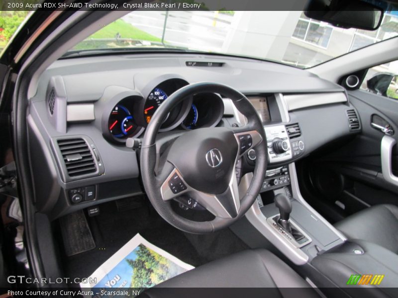 Crystal Black Pearl / Ebony 2009 Acura RDX SH-AWD Technology