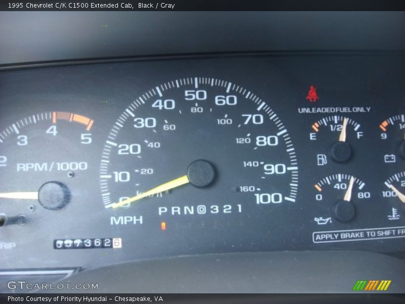  1995 C/K C1500 Extended Cab C1500 Extended Cab Gauges