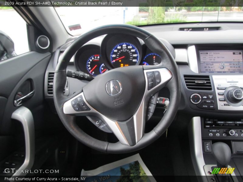 Crystal Black Pearl / Ebony 2009 Acura RDX SH-AWD Technology