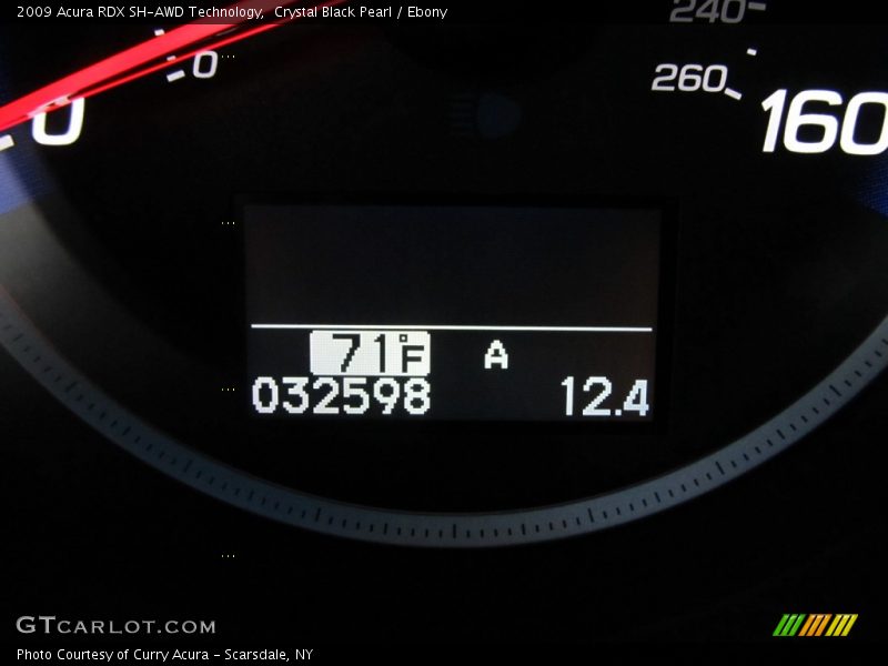 Crystal Black Pearl / Ebony 2009 Acura RDX SH-AWD Technology