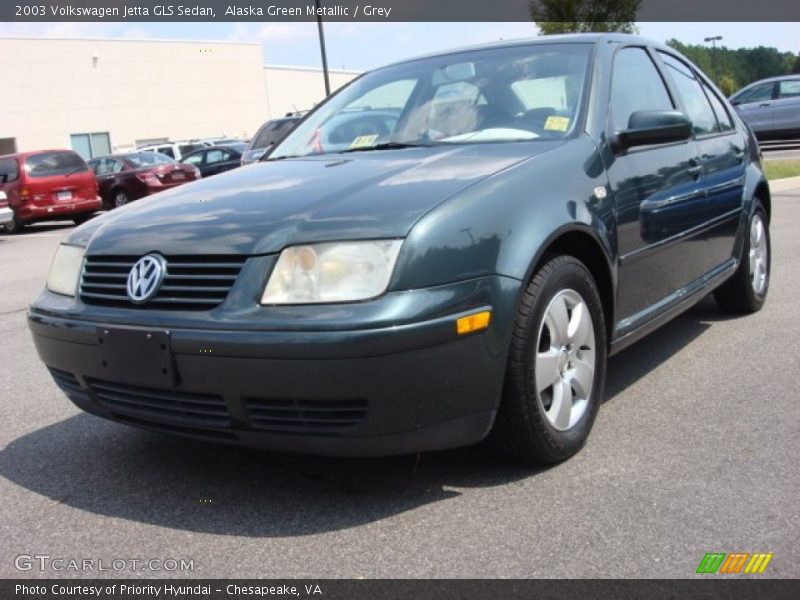 Alaska Green Metallic / Grey 2003 Volkswagen Jetta GLS Sedan
