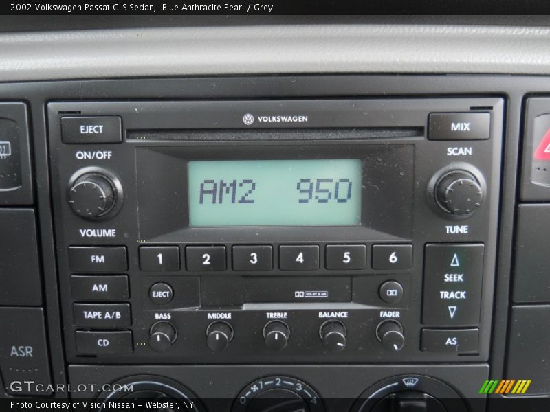 Blue Anthracite Pearl / Grey 2002 Volkswagen Passat GLS Sedan