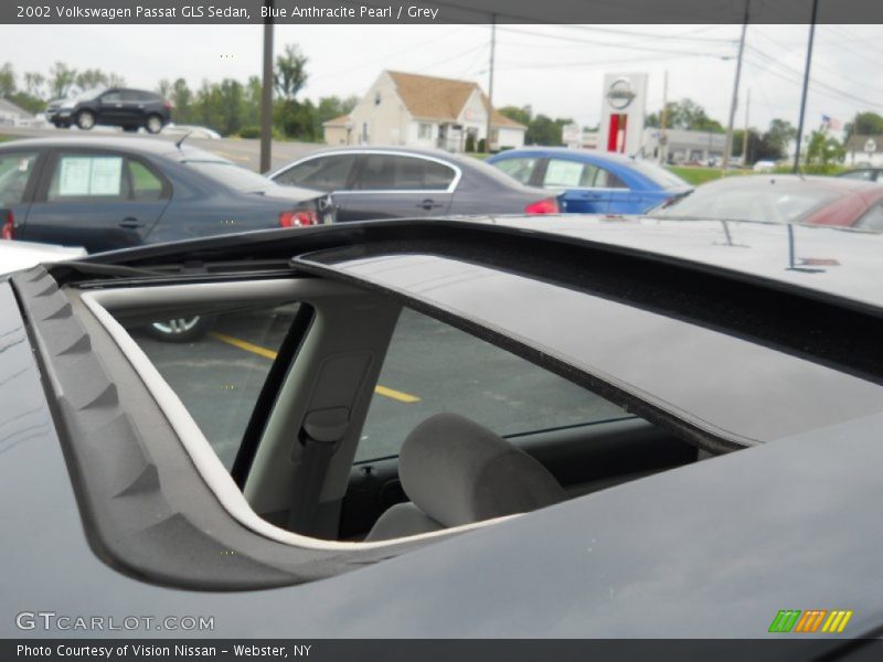 Blue Anthracite Pearl / Grey 2002 Volkswagen Passat GLS Sedan
