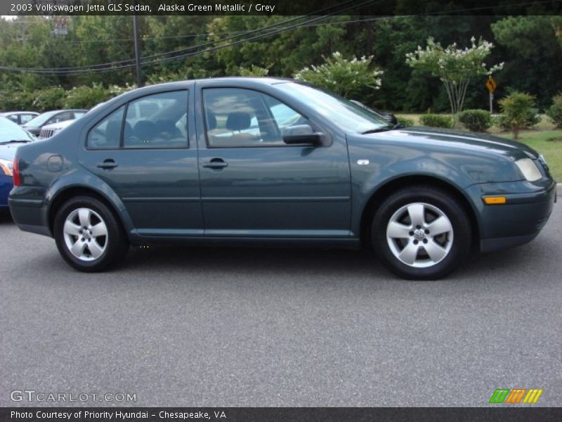 Alaska Green Metallic / Grey 2003 Volkswagen Jetta GLS Sedan