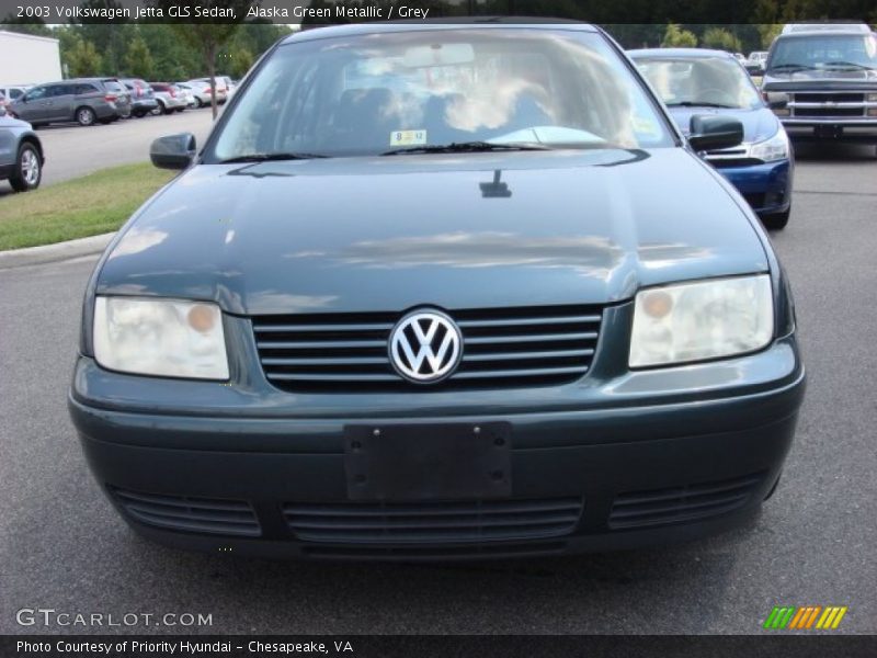 Alaska Green Metallic / Grey 2003 Volkswagen Jetta GLS Sedan