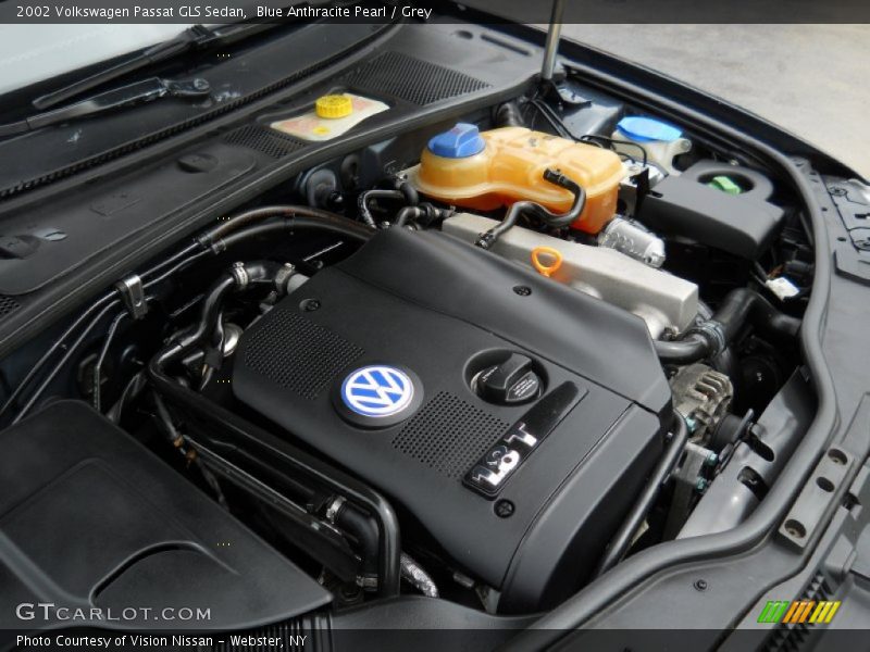 Blue Anthracite Pearl / Grey 2002 Volkswagen Passat GLS Sedan