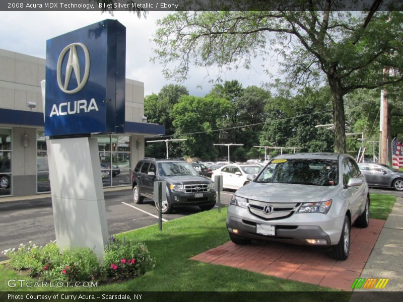 Billet Silver Metallic / Ebony 2008 Acura MDX Technology