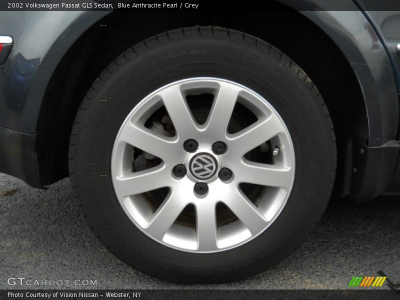 Blue Anthracite Pearl / Grey 2002 Volkswagen Passat GLS Sedan