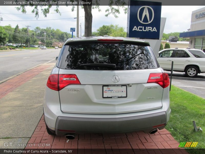 Billet Silver Metallic / Ebony 2008 Acura MDX Technology