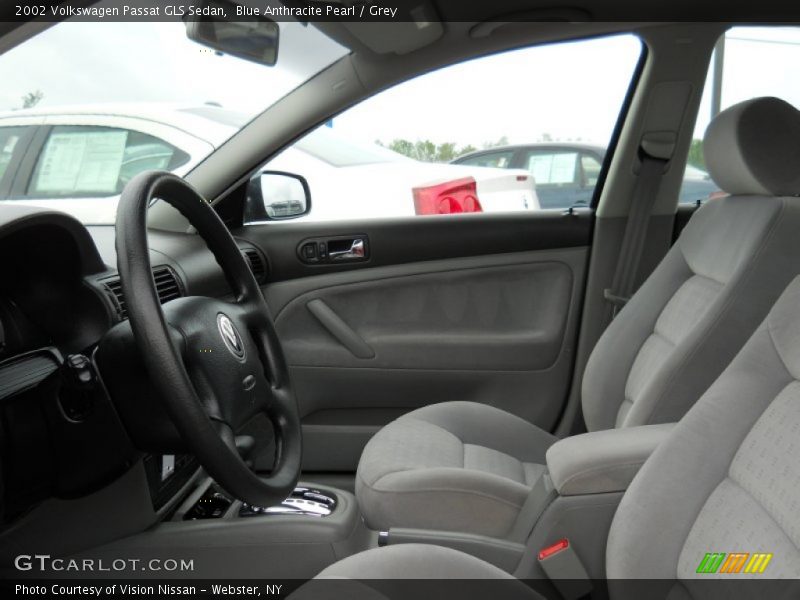 Blue Anthracite Pearl / Grey 2002 Volkswagen Passat GLS Sedan