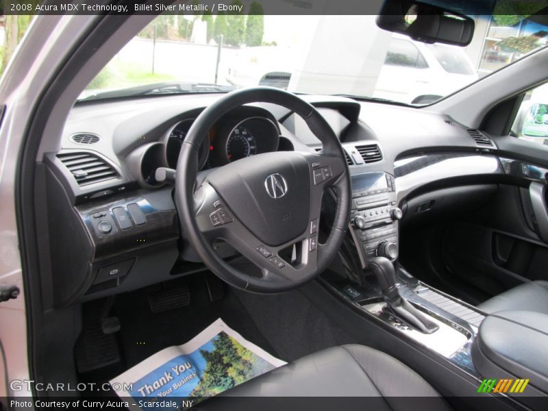 Billet Silver Metallic / Ebony 2008 Acura MDX Technology