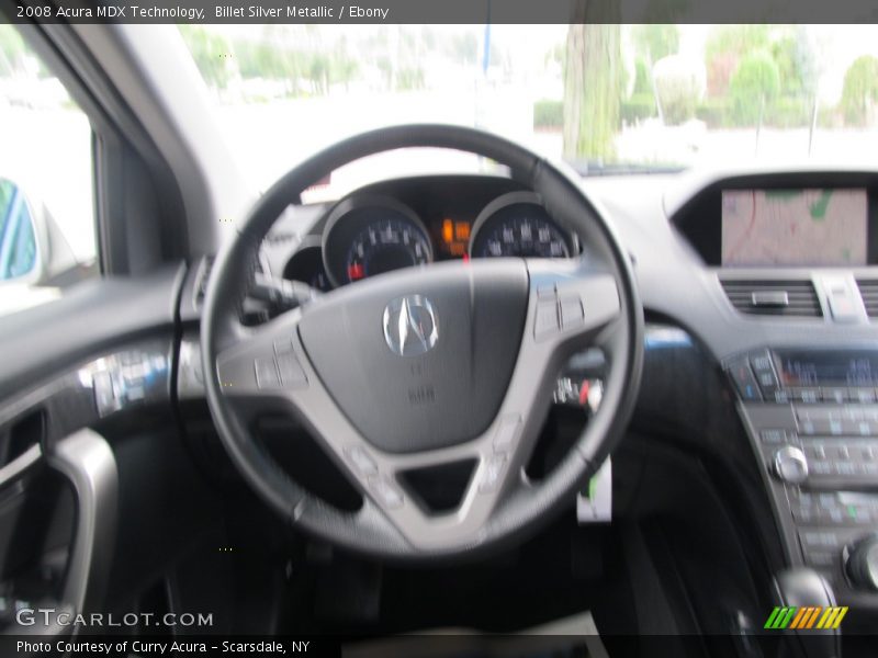 Billet Silver Metallic / Ebony 2008 Acura MDX Technology