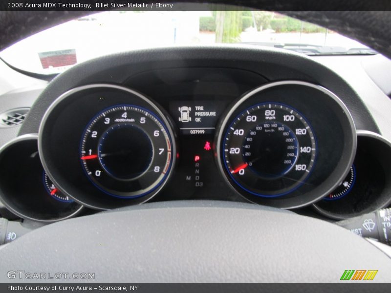 Billet Silver Metallic / Ebony 2008 Acura MDX Technology