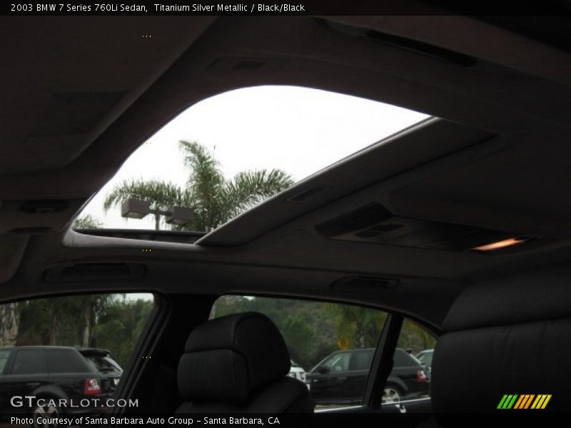 Titanium Silver Metallic / Black/Black 2003 BMW 7 Series 760Li Sedan