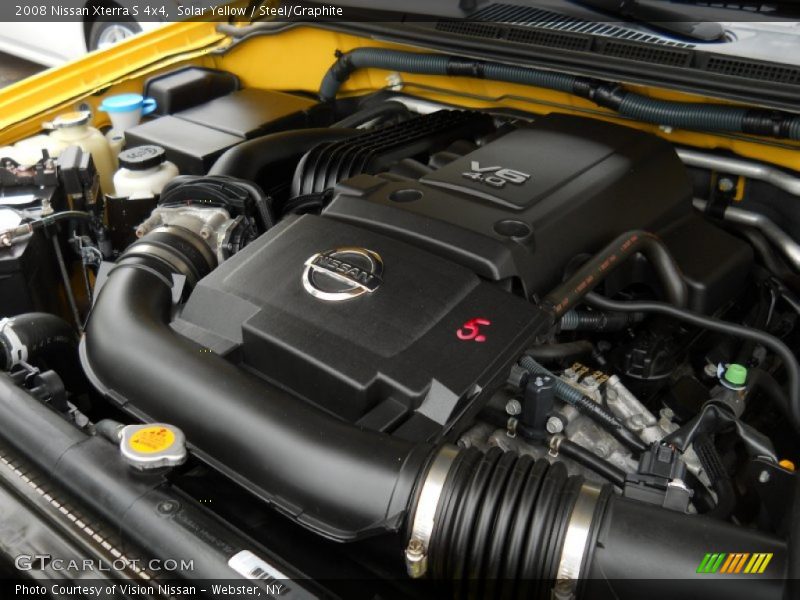Solar Yellow / Steel/Graphite 2008 Nissan Xterra S 4x4