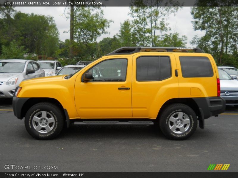 Solar Yellow / Steel/Graphite 2008 Nissan Xterra S 4x4