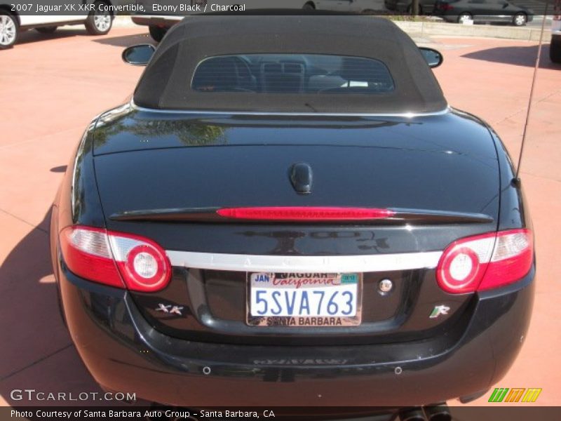 Ebony Black / Charcoal 2007 Jaguar XK XKR Convertible