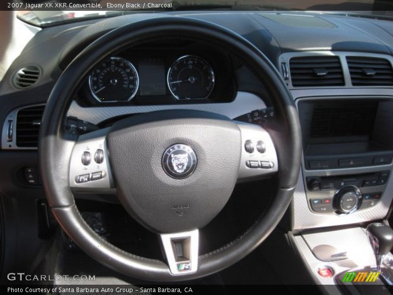Ebony Black / Charcoal 2007 Jaguar XK XKR Convertible