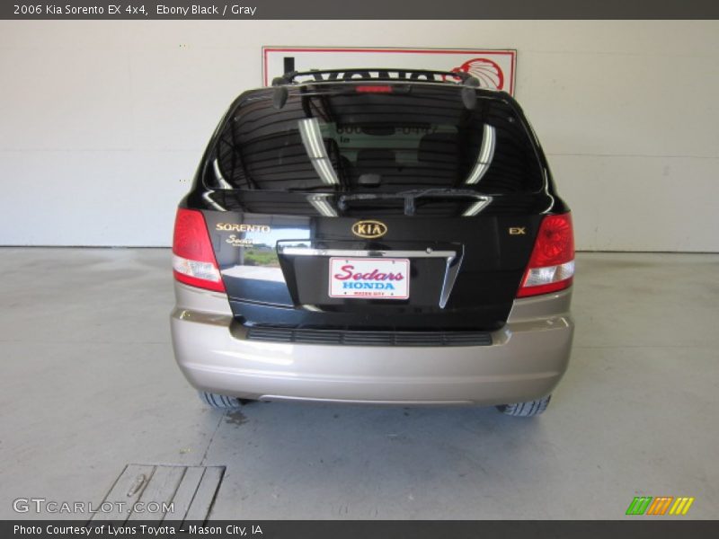 Ebony Black / Gray 2006 Kia Sorento EX 4x4