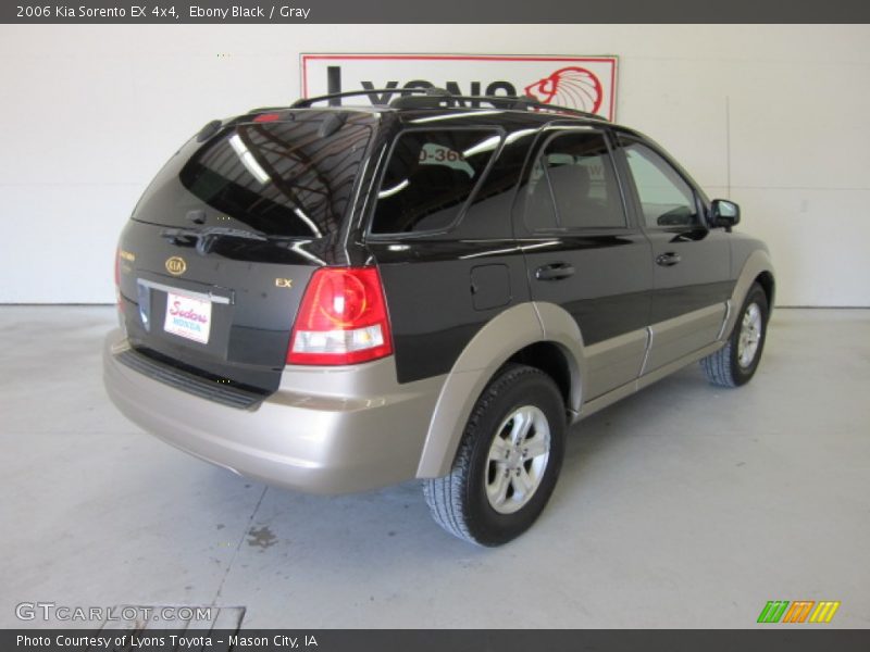 Ebony Black / Gray 2006 Kia Sorento EX 4x4