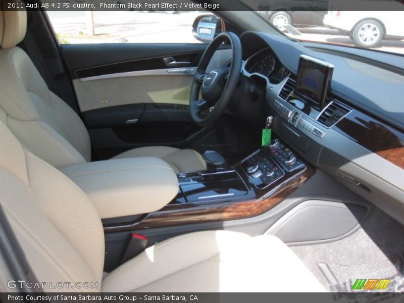Phantom Black Pearl Effect / Velvet Beige 2011 Audi A8 4.2 FSI quattro