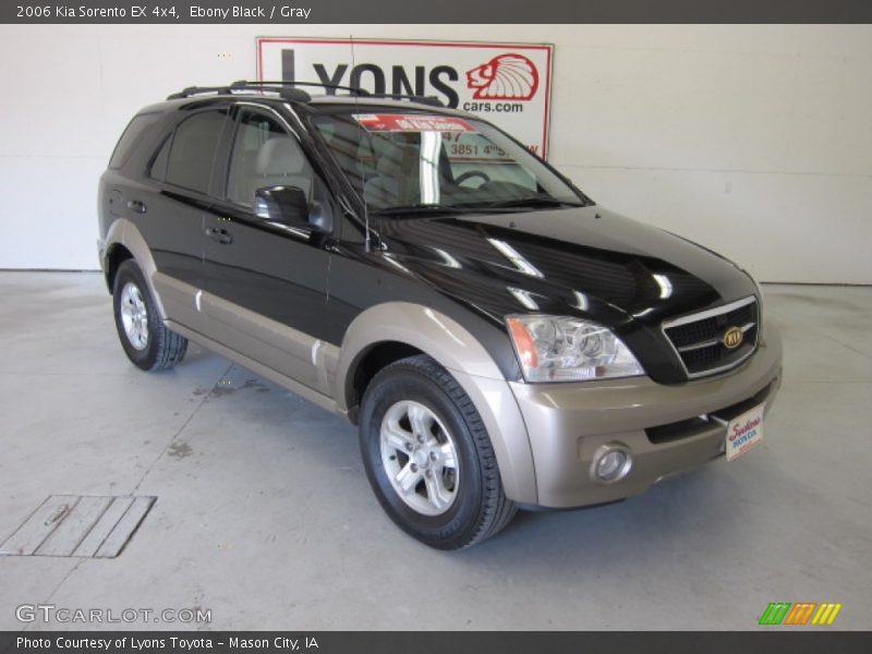 Ebony Black / Gray 2006 Kia Sorento EX 4x4