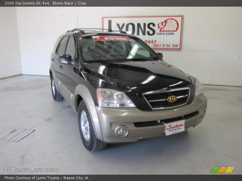 Ebony Black / Gray 2006 Kia Sorento EX 4x4