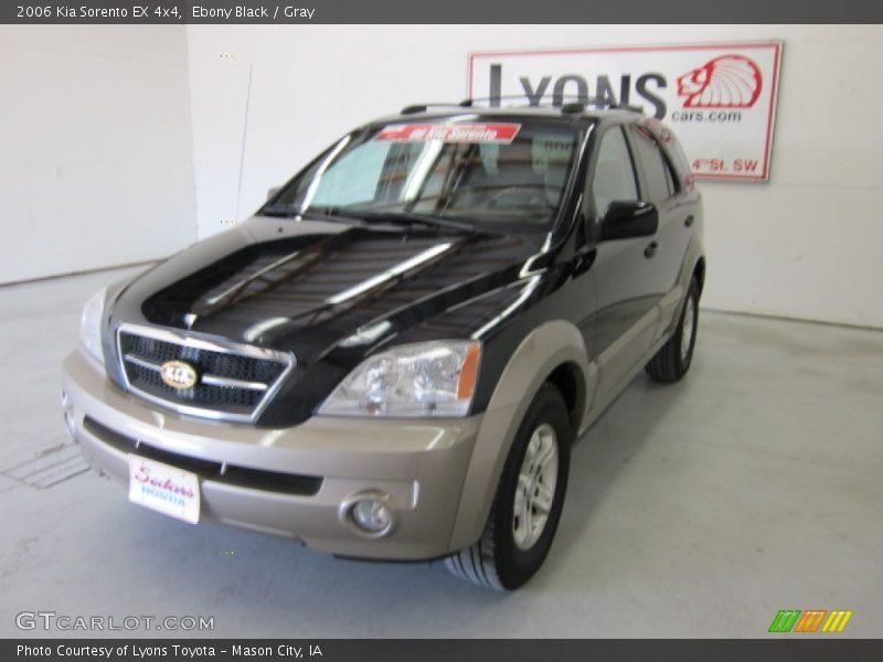 Ebony Black / Gray 2006 Kia Sorento EX 4x4