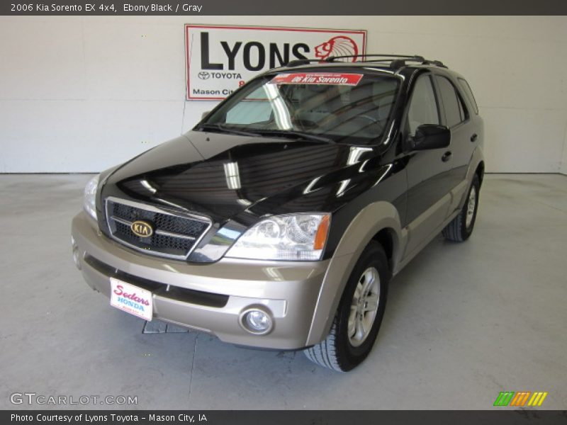 Ebony Black / Gray 2006 Kia Sorento EX 4x4