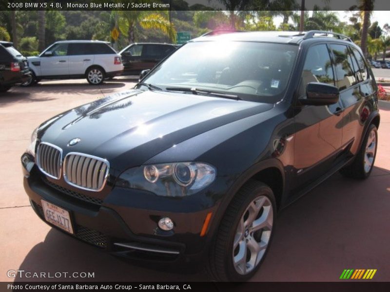 Monaco Blue Metallic / Saddle Brown 2008 BMW X5 4.8i