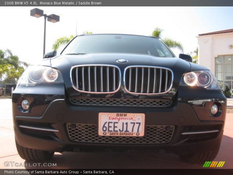 Monaco Blue Metallic / Saddle Brown 2008 BMW X5 4.8i