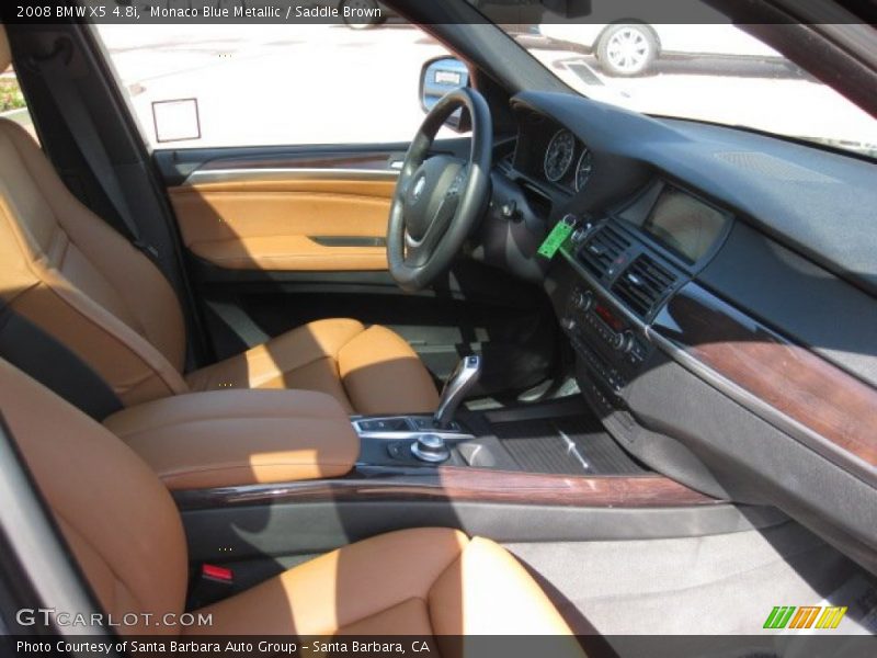 Monaco Blue Metallic / Saddle Brown 2008 BMW X5 4.8i