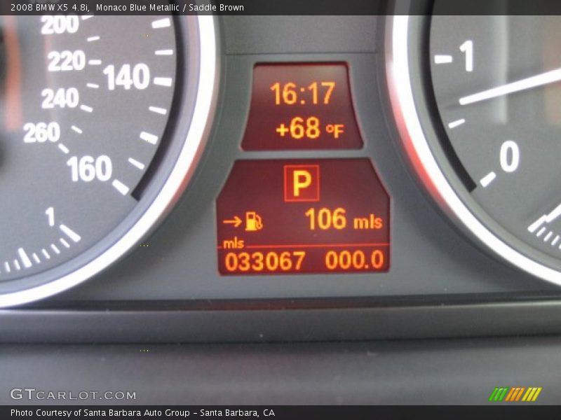 Monaco Blue Metallic / Saddle Brown 2008 BMW X5 4.8i