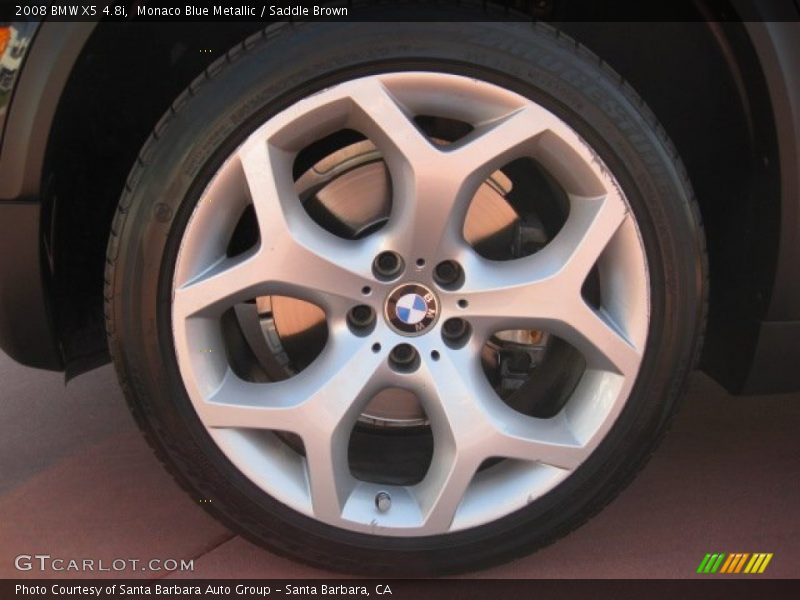 Monaco Blue Metallic / Saddle Brown 2008 BMW X5 4.8i