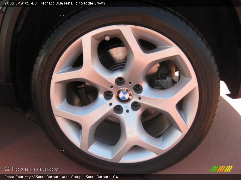 Monaco Blue Metallic / Saddle Brown 2008 BMW X5 4.8i