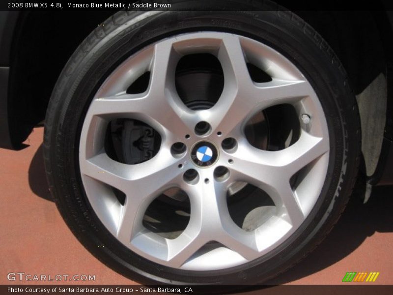 Monaco Blue Metallic / Saddle Brown 2008 BMW X5 4.8i