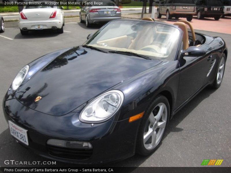 Midnight Blue Metallic / Sand Beige 2008 Porsche Boxster