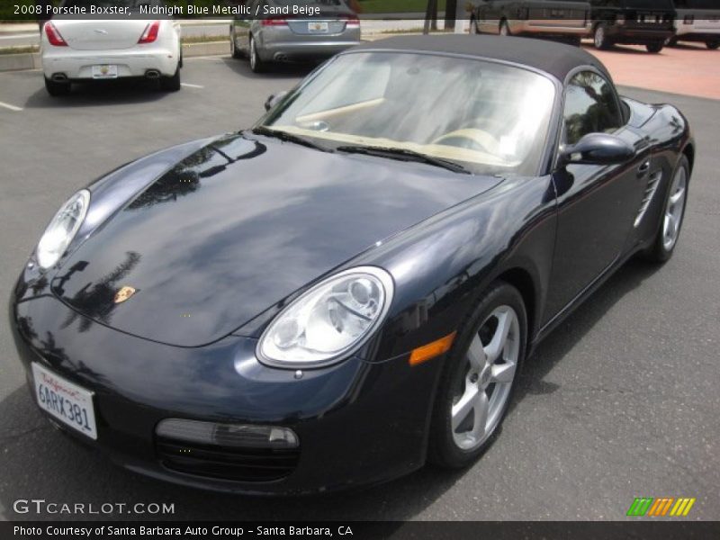 Midnight Blue Metallic / Sand Beige 2008 Porsche Boxster