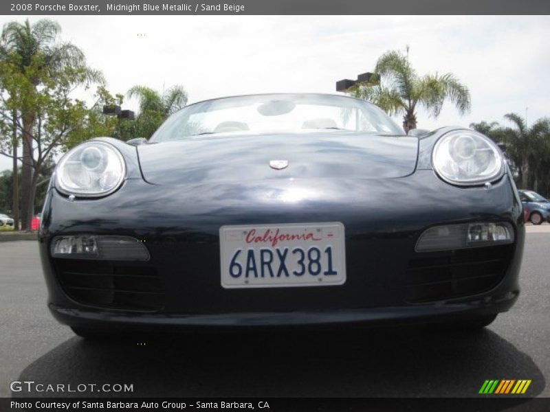 Midnight Blue Metallic / Sand Beige 2008 Porsche Boxster